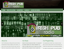 Tablet Screenshot of irishpubradio.com